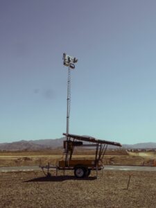 Portable Power Station on Brown Field