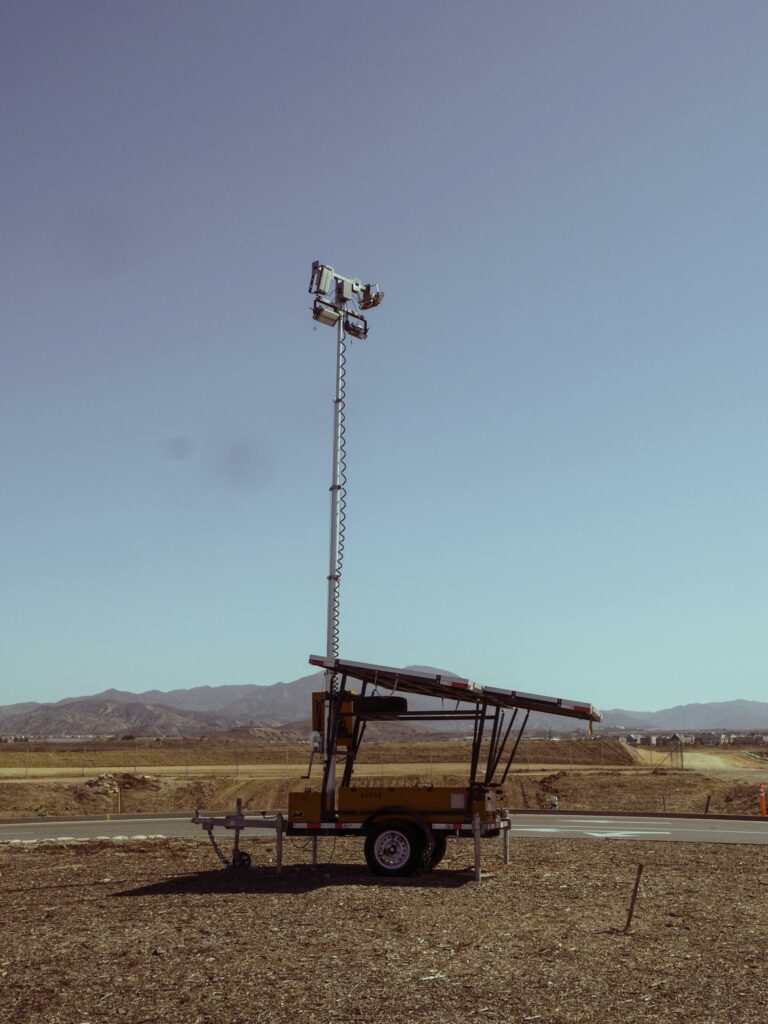 Portable Power Station on Brown Field